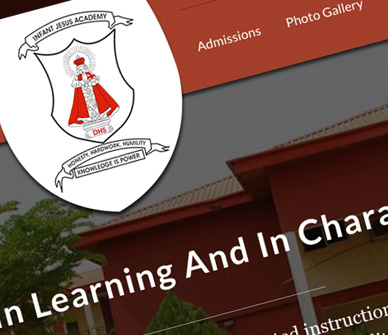 Infant Jesus Academy - School Website Design