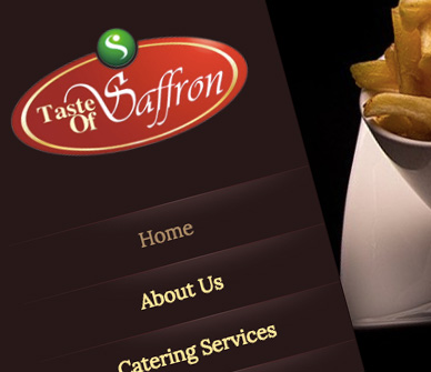 Website Design for Taste of Saffron